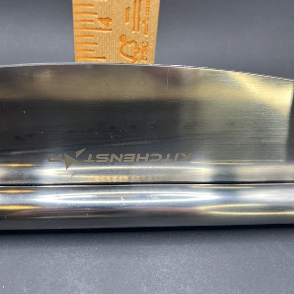 KitchenStar 12-Inch Pizza Cutter Rocker Blade - Sharp 12 inch‎ Silver